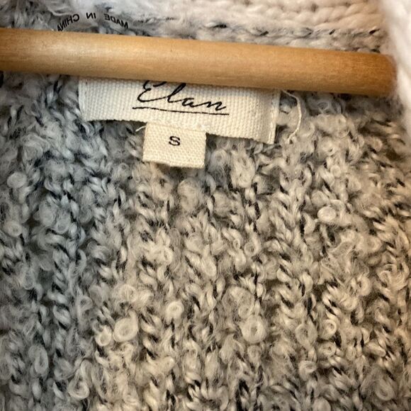 Elan Thick Knit Two Toned Short Dolman Sleeves oversize cardigan size small - Picture 7 of 12